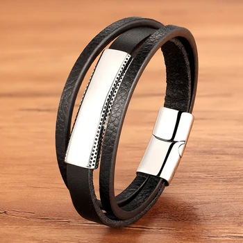 Luxury Leather Bracelet Multi-layer 1