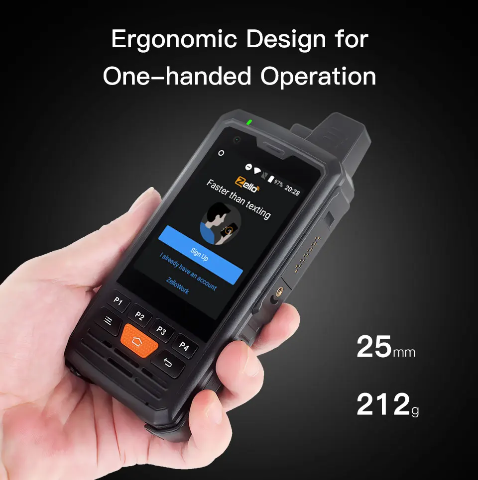 UNIWA Alps F50 2,8 дюймовый мобильный телефон 2G/3g/4G Zello Walkie Talkie Android 6,0 четырехъядерный MTK6735 смартфон 1 Гб+ 8 Гб rom мобильный телефон