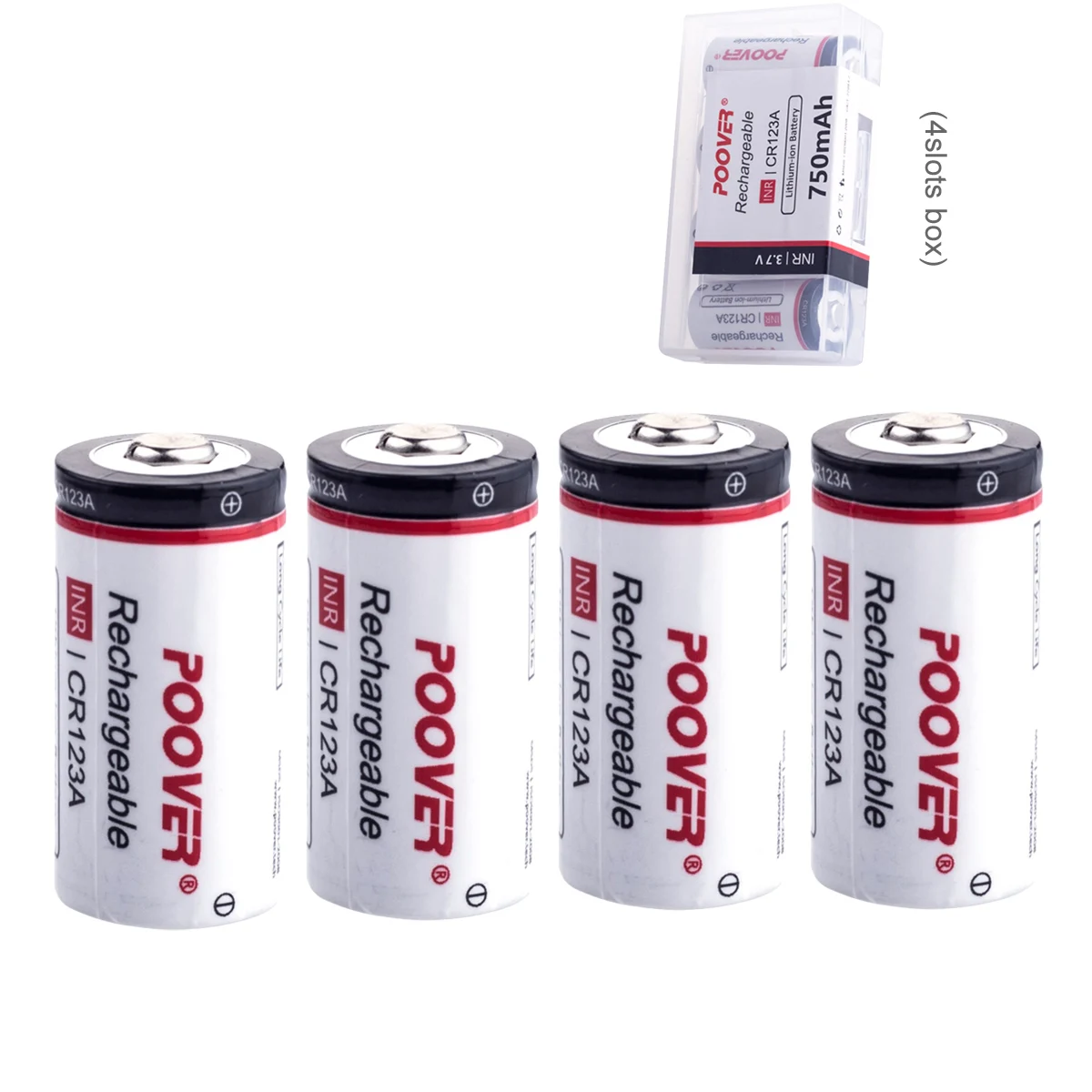 

CR123A Rechargeable Battery 750mAh 16340 Lithium Li-ion 3.7V Batteries for Smoke Alarm LED Flashlight Camera Eletric Shaver