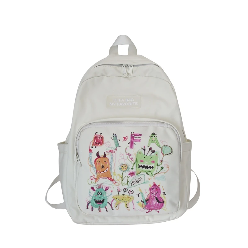 

Brand High Quality Backpack Cartoon Cute School Bag for Teenage Girls Waterproof Oxford Leisure Or Travel Bag for Women Fresh