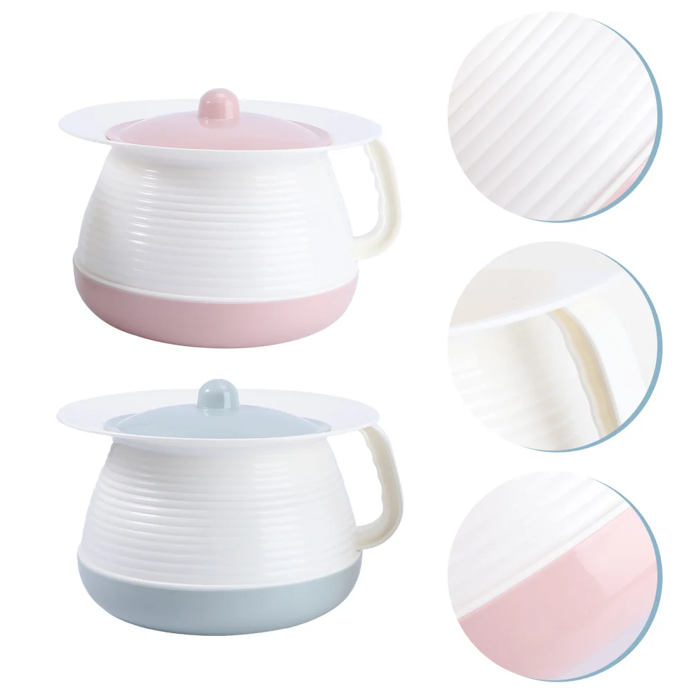 

2PCS Baby Chamber Pot Stylish Spittoon Practical Baby Potty with Cover