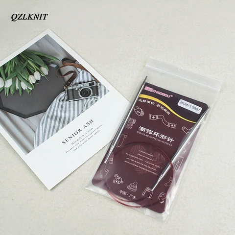 Спицы для вязания QZLKNIT, 40-120 см, 2.0-5.0 мм
