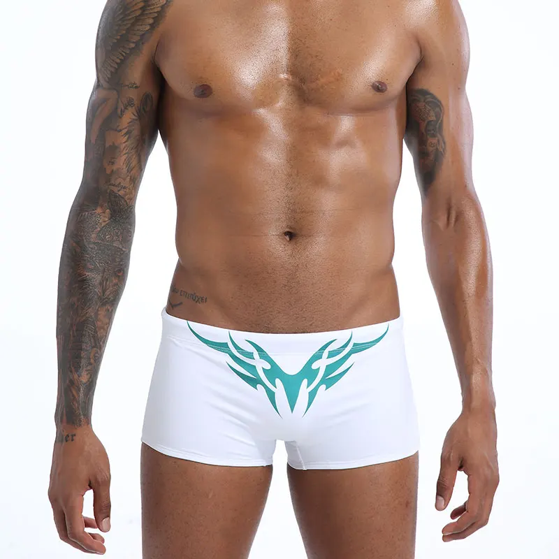 Мужские трусы боксеры для плавания темно синие брифы плавки пляжная одежда