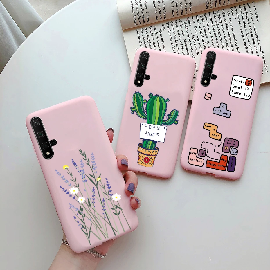 cute love heart for huawei honor 20 case silicone soft tpu phone case fundas for huawei nova 5t 5 t honor 20 honor20 cases cover free global shipping