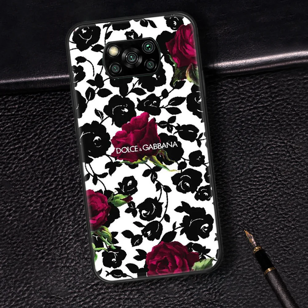 

Italian Luxury Brand D-Dolces Phone Case Cover Hull For Xiaomi Mi A2 A3 8 9 SE 9T 10 10T Lite Pro Ultra Poco X3 black Waterproof