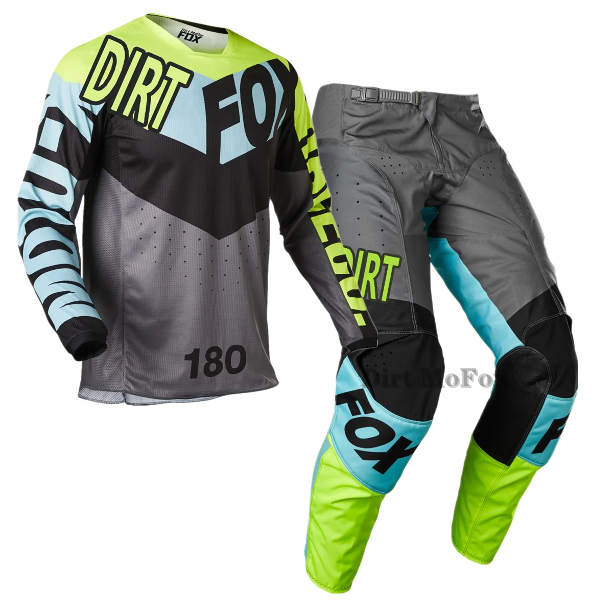 Dirt Mo Fox MX 180/360 Motocross Jersey Pants Gear Set For Honda Motorbike MTB Bike Mountain Bicycle Street Moto Suit | Автомобили и