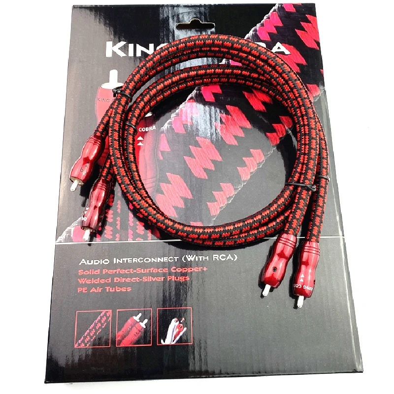 king cobra psc rca to xlr female male cable hifi audio xlr balance cable with box free global shipping