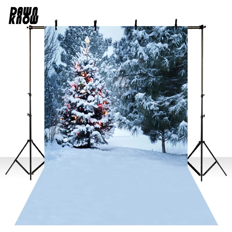 

Фон для фотосъемки с изображением заснеженной страны чудес