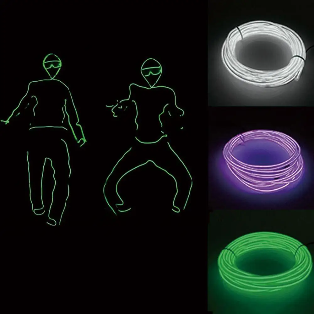 Люминесцентные Неоновые вечерние светодиодные лампы с питанием от батареи