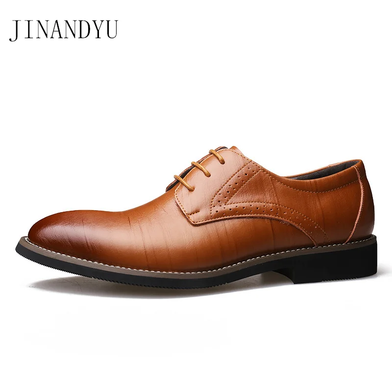 Мужские оксфорды с перфорацией типа броги обувь из натуральной кожи официальная