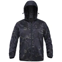 mcbk dark night multi terrain black camouflage tactical sunscreen long sleeve nylon cycling fishing hiking breathable jacket