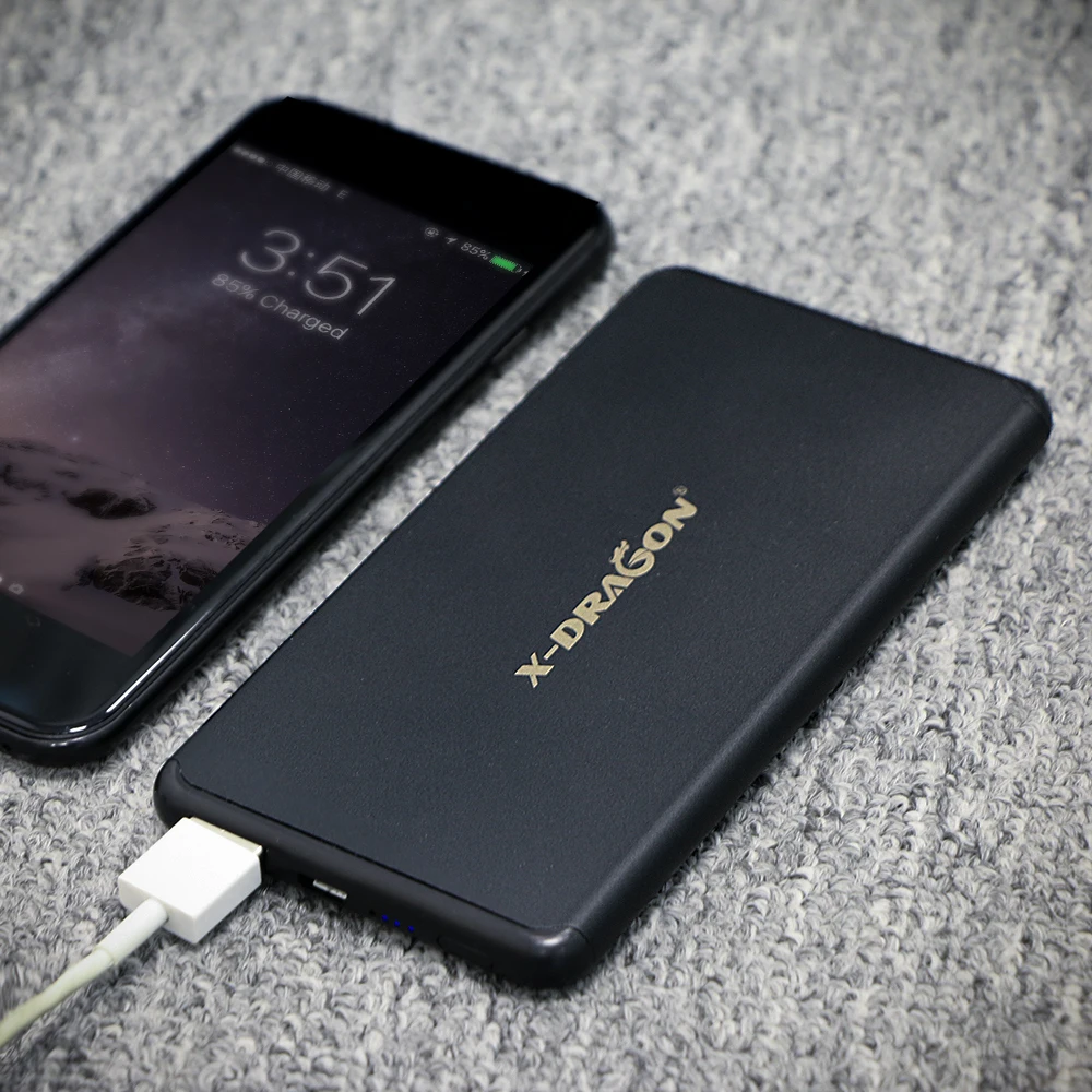 Ультратонкий внешний аккумулятор 5000 мАч портативное Внешнее зарядное