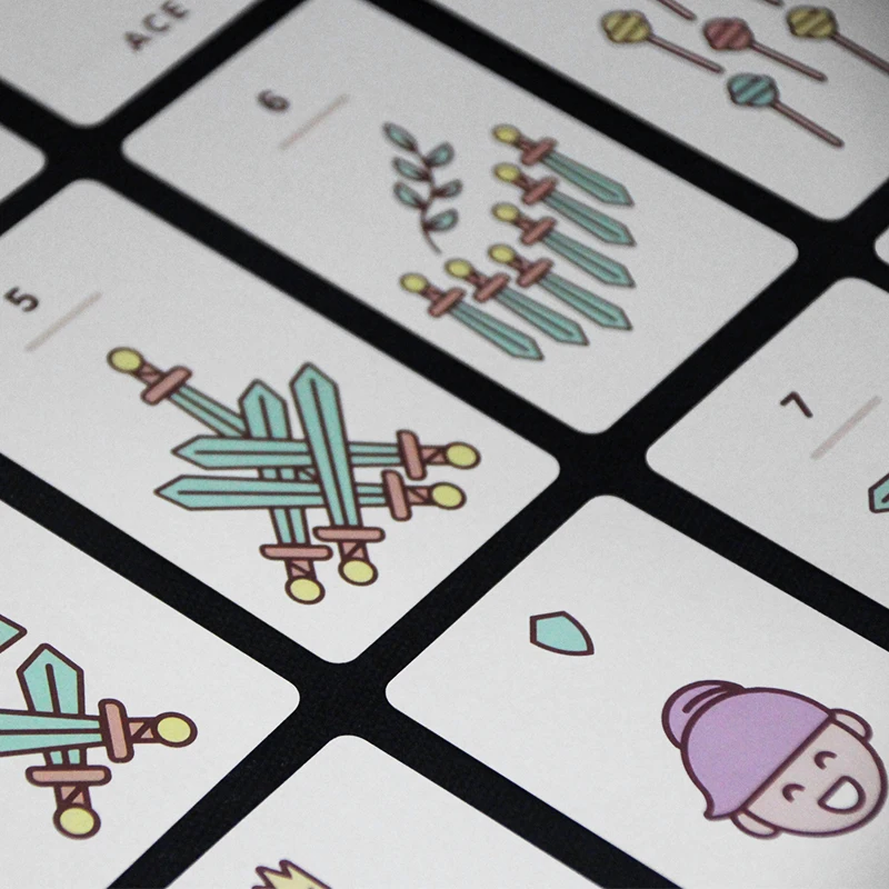 2021 Hot Design Kawaii Tarot 78PCS Playing Cards Table Gamet Oracle Interactive Desktop Tarots Card Drinking Party Game | Спорт и