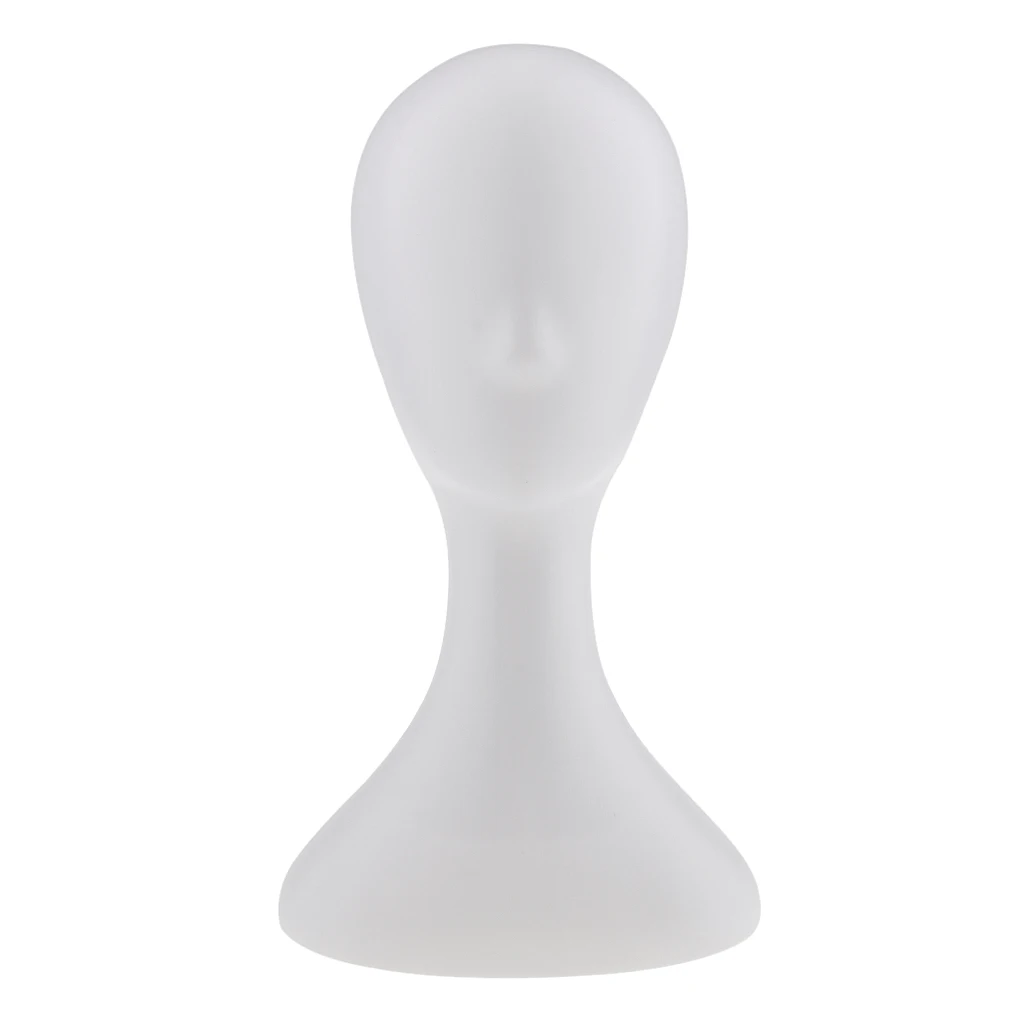

2xFemale Mannequin Manikin Head Wig Glasses Display Model Stand White