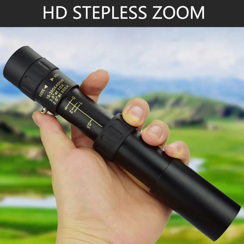 Монокулярный телескоп 4K 10-300x40 мм портативный профессиональный с высоким зумом