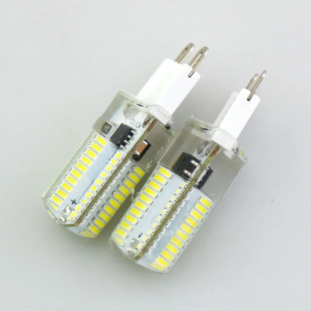 10Pcs Dimmable Lamp Bulbs Led Silicon Lights 64Led 152Led G9 G4 E17 E14 E11 E12 G8 Bulb AC220V 110V 3014SMD Home Decorated Light | Лампы и