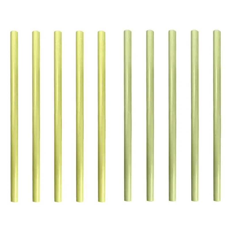 10 шт. многоразовые из натурального бамбука соломинки с чистой щеткой для