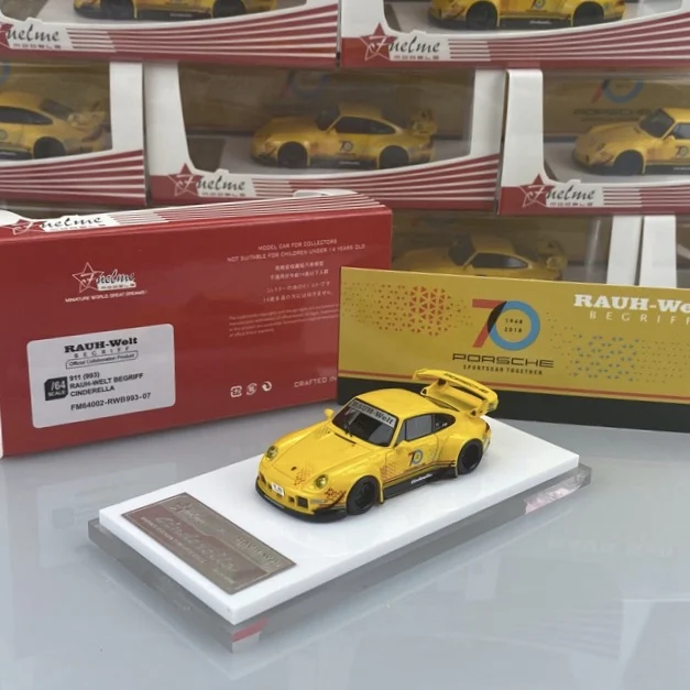 

Коллекция моделей автомобилей, отлитых под давлением, Порше RWB 1/64, Золушка, 70-летие, 993