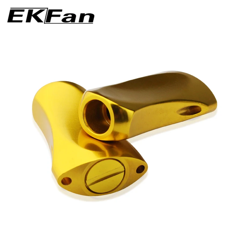 Component Part Fishing Reel Handle Aluminum Alloy Knob Diy Assembly Gold 1pc