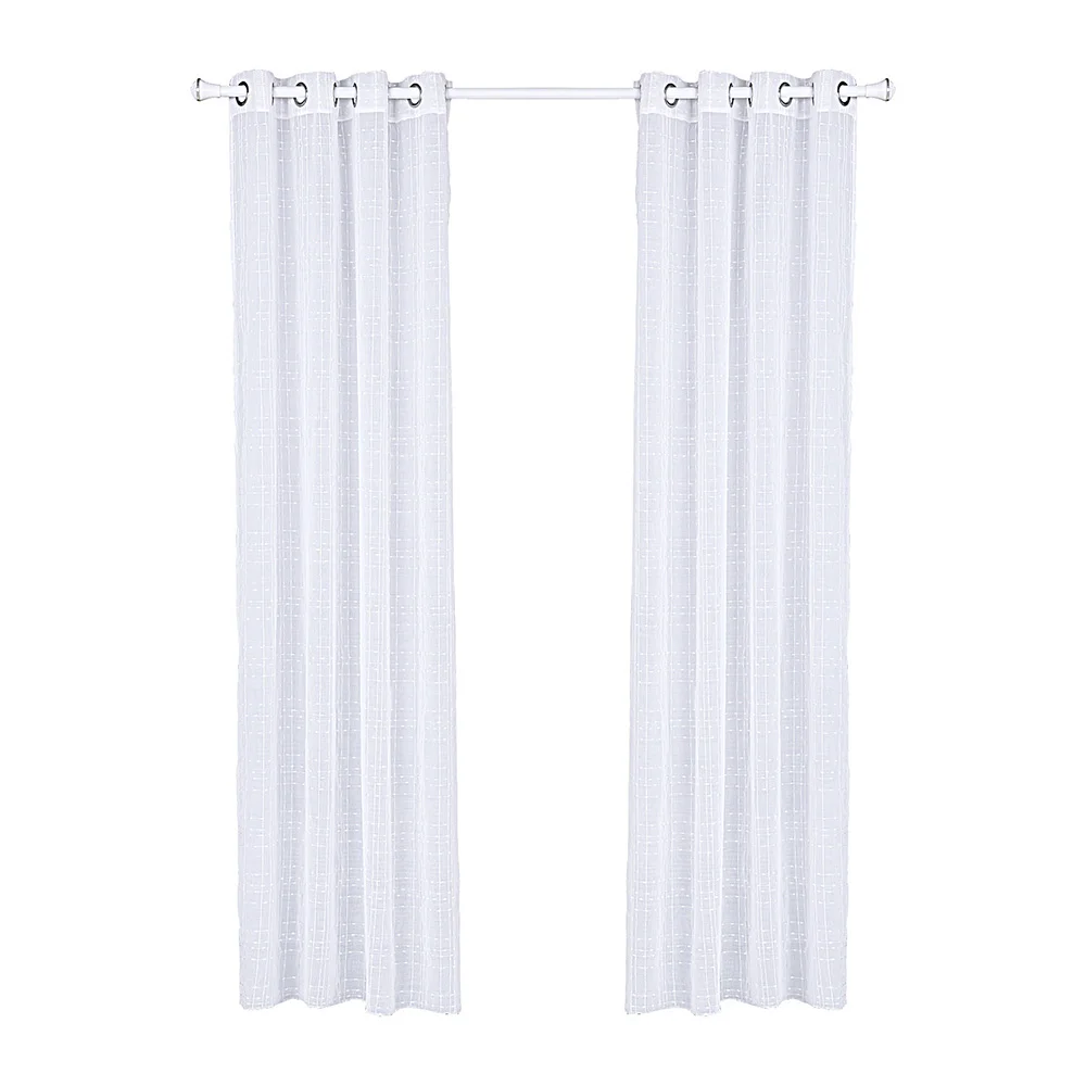 

White Window Curtain Modern Shade Curtains for Living Room Bedroom Window Curtain Drape