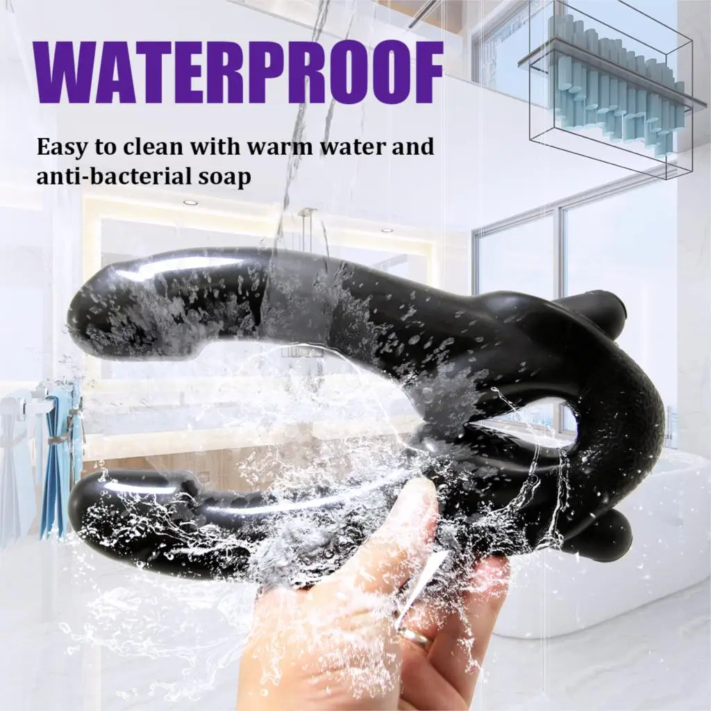 20 режимов без бретелек ремень на фаллоимитатор вибратор для женщин двойной конец