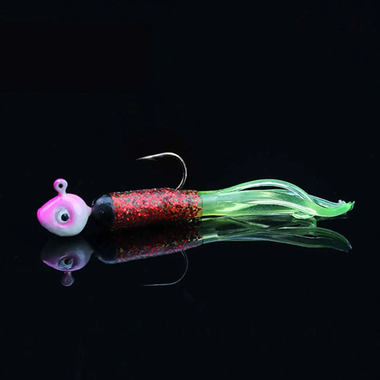 

0.5g 1g 2g 3g 4g 5g Jig Heads Hook 5pcs/lots Pink Color With Eyes Lead Jig Fishing Hooks Fishhooks For Jigging Fishing