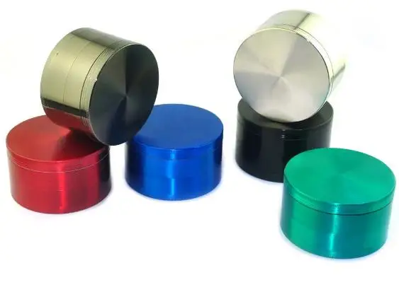 

40mm/50mm/55/63/75mm 4-layer Aluminum Herbal Herb Tobacco Grinder Smoke Grinders