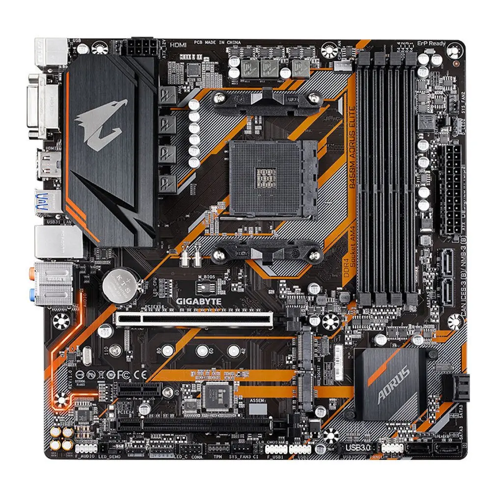 

B450M Gaming New Small Carving Motherboard 4 Memory Slots Dual Channel AM4 Durable Motherboard Hybrid Digital Power Supply