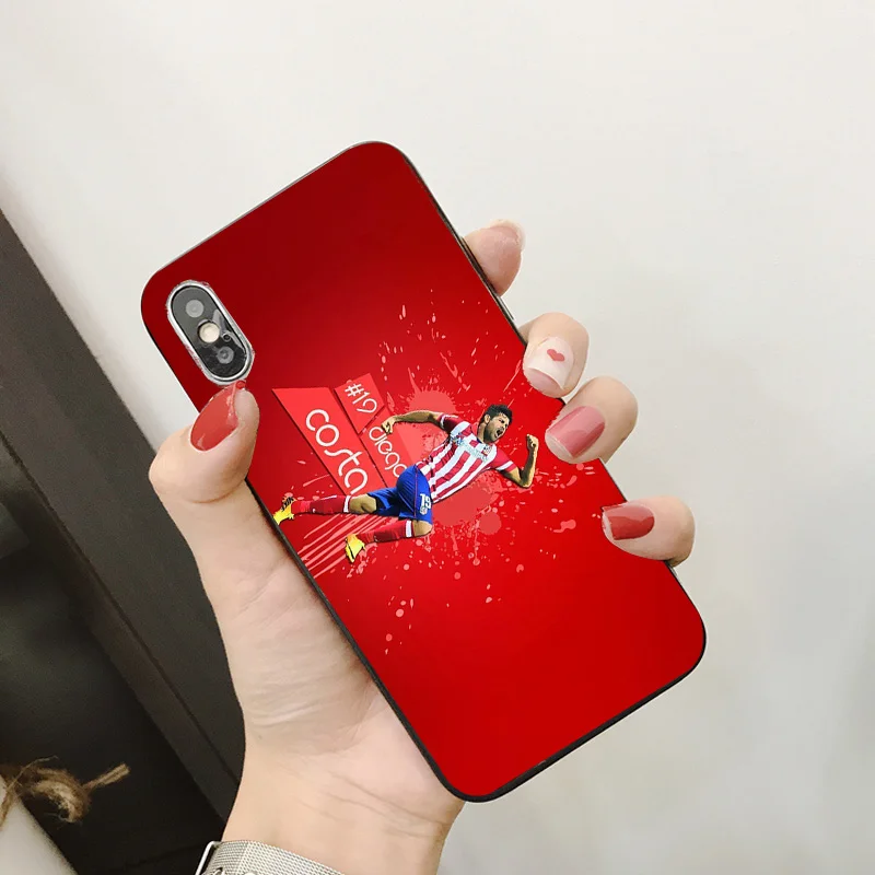 Чехол для телефона Koke Diego Costa iPhone XR 11 Pro XS Max 5S черный мягкий чехол DIY iphone SE 7 8 6 6S Plus