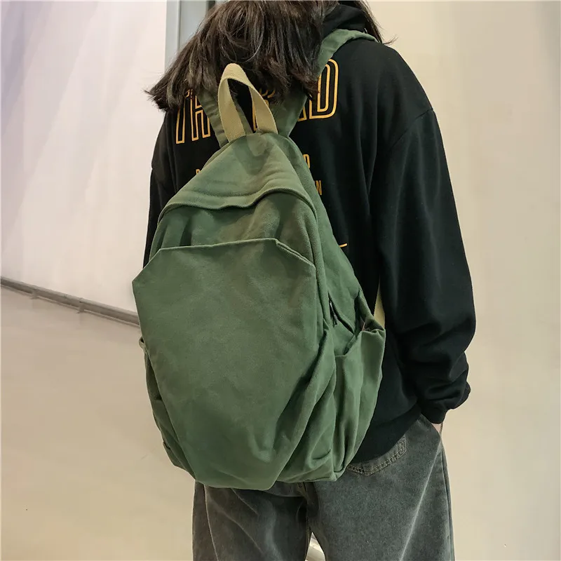 Модный женский холщовый рюкзак CGCBAG 2022, повседневный вместительный женский Школьный рюкзак, Простой Школьный рюкзак в стиле Харадзюку для с...