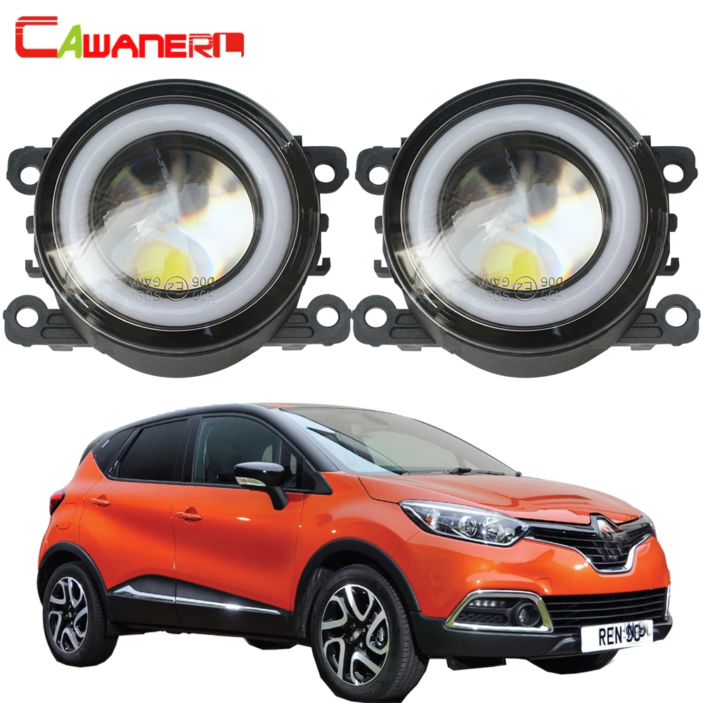 Cawanerl для Renault Captur двери автомобиля H11 светодиодный туман светильник COB глаза
