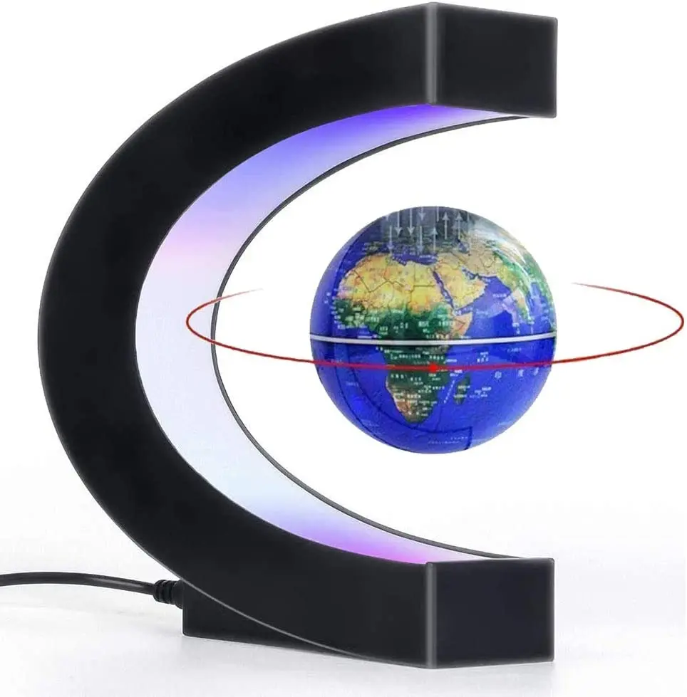 Светодиодный карта мира магнитный парящий в воздухе светящийся Глобус для