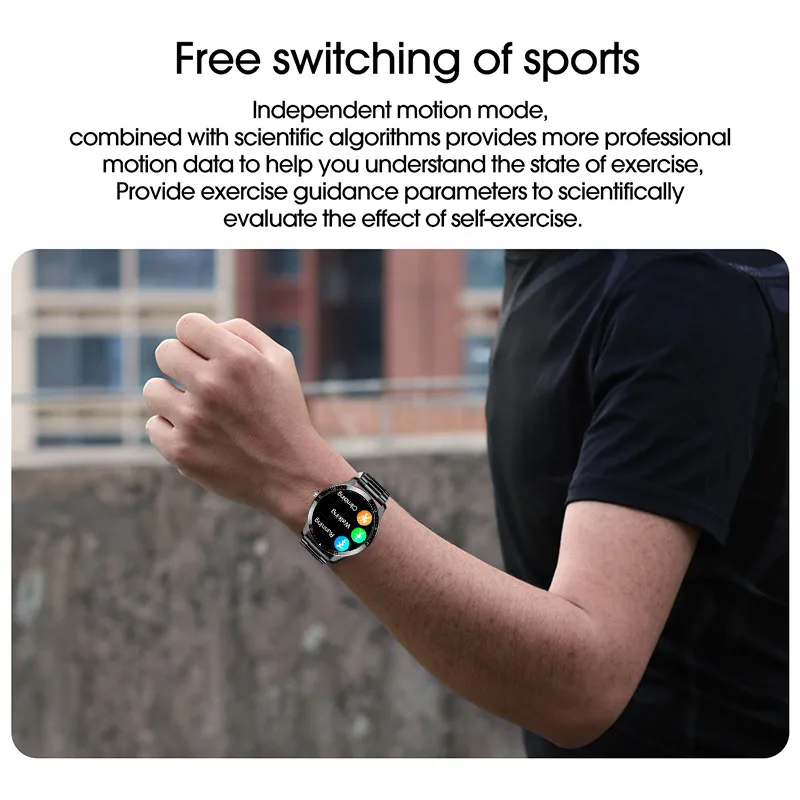 

LIGE Smart Watch Men smartwatch Waterproof Sports Fitness Watch Heart Rate Blood Pressure Monitor Steel belt Reloj Inteligente