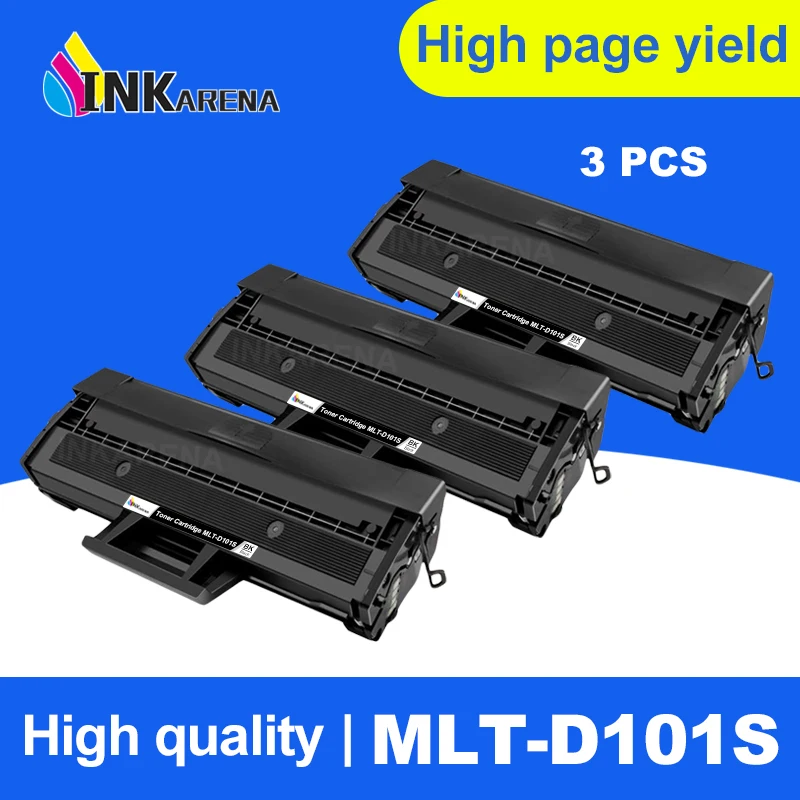 INKARENA 3 шт. для samsung d101s 101S 101 тонер картридж hp MLT D101S Совместимость ML 2165 2160 2166 Вт SCX 3400