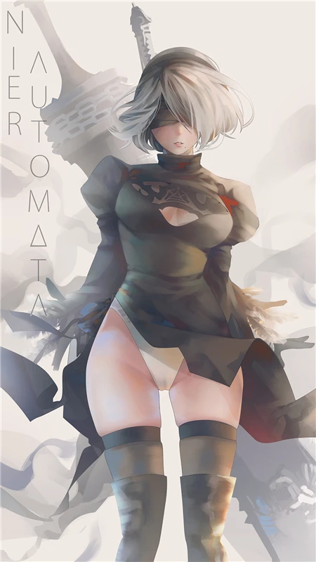 Художественный принт NieR Automata печать 2B плакат постер YoRHa 9S A2 Печать на холсте | Дом