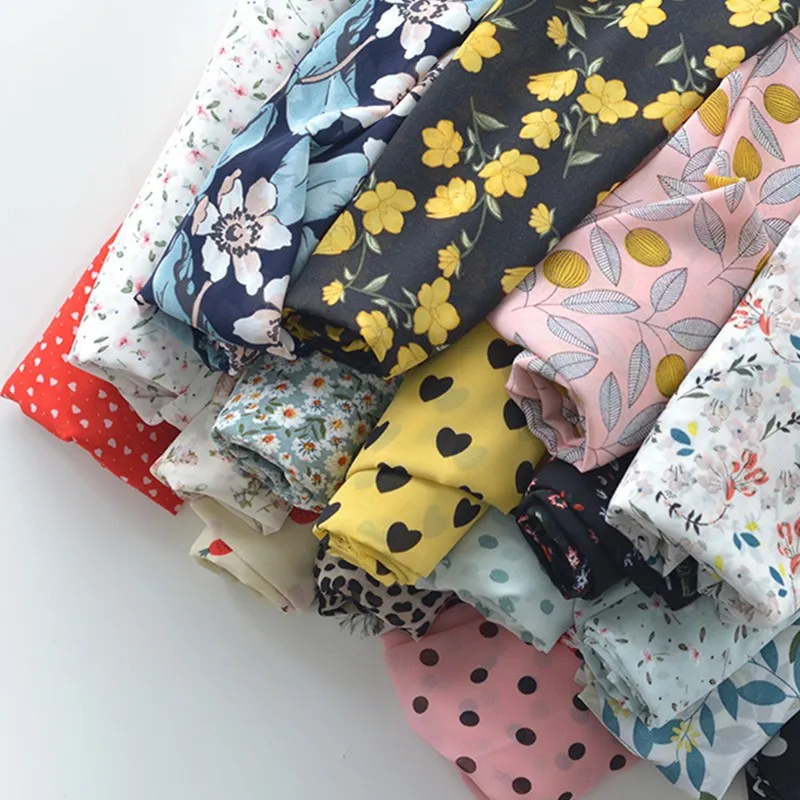 Летнее платье с цветочным принтом ткань ручной работы сделай сам модная одежда