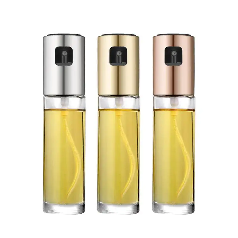 

100ML Leakproof Stainless Steel Olive Oil Sprayer Oil Spray Bottle Kitchen Seasoning Soy Sauce Barbecue Bottle