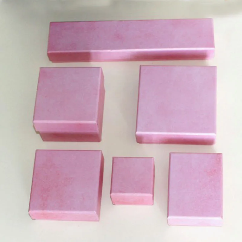 Коробка для ювелирных изделий розовая 5 х5х4 см 100 шт./партия|Упаковка и стойки