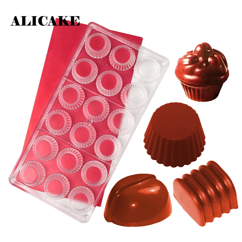 3D формы для шоколадных кексов из поликарбоната кексы выпечки кондитерские