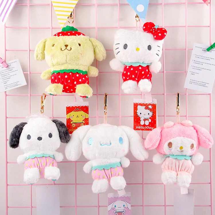Ins Sanrio плюшевые игрушки пушистая набивная Kitty Cinnamoroll My Melody плюшевая парная