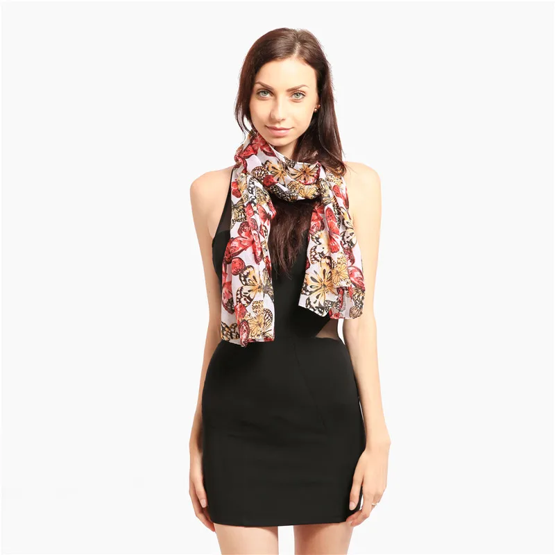Summer Spring floaral Colorful pattern scarf for Women Design Hijab Soft Large Easy Wrap