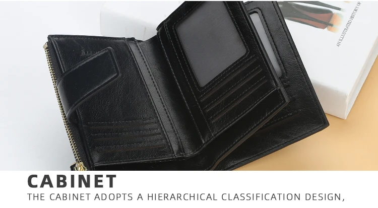 Wallet Women Zipper Leather Hasp Small and Slim Coin Pocket Purse Women Wallets Cards Holders Luxury Brand Wallets men Purse