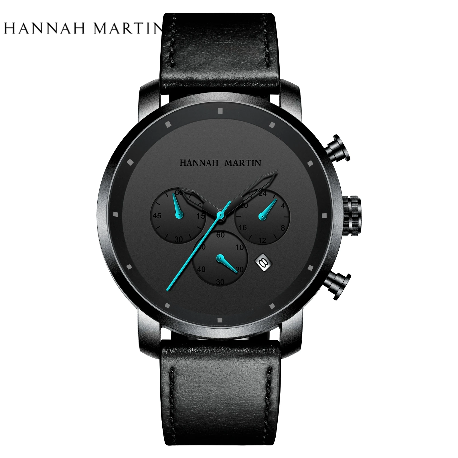 

Часы мужские кварцевые, с календарем, водонепроницаемые