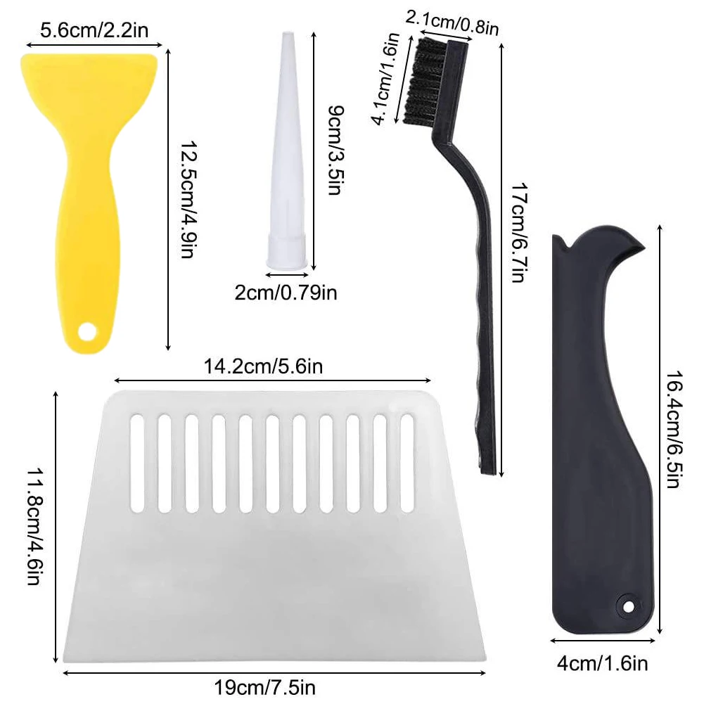 

15PCS Caulking Tool Kit Plastic Sealant Joint Set Grout Removal Tools For Bathroom Kitchen Suitable For Sealing Work On Edge