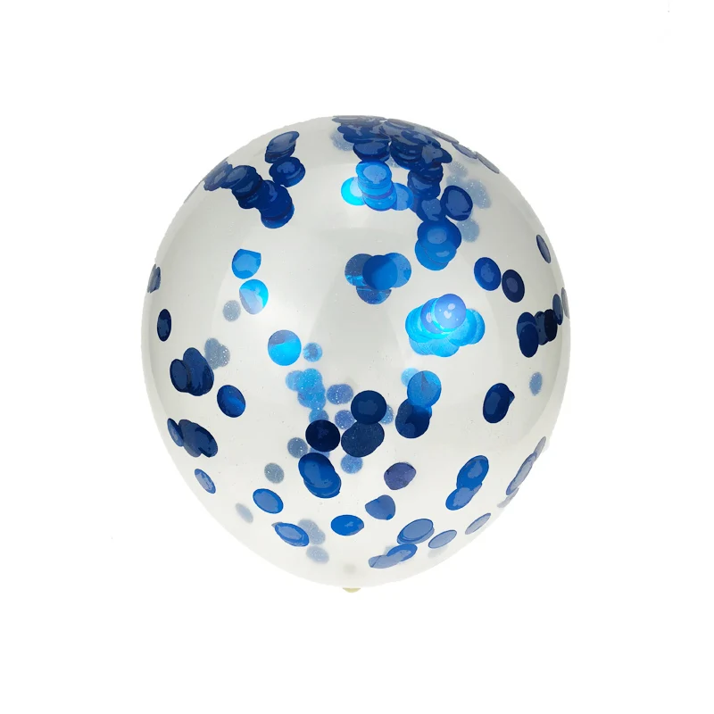 Круглые латексные шары 5 шт. 12 дюймов золотые и серебряные шарики с конфетти