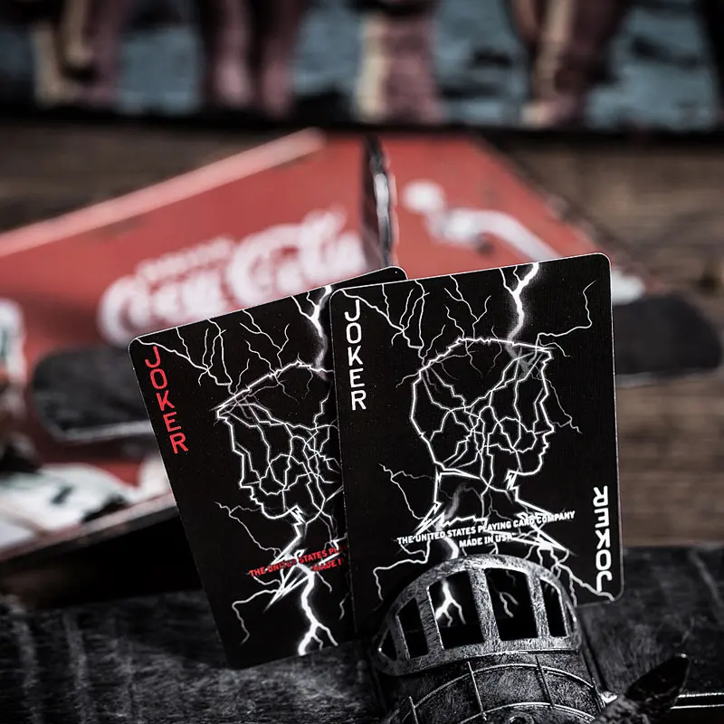 Велосипед покер молния игральные карты крутой цветок вырез креативные