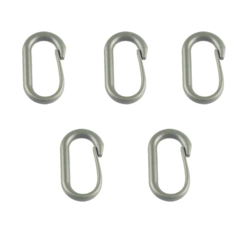 5PCS Army Green Лямки Рюкзак с карабином Molle ремень клип Quickdraw комплект дорожная сумка ремень застежка открытый бушкрафт Тактический повесить лагерь прикрепить - Цвет: 5PCS Army Green