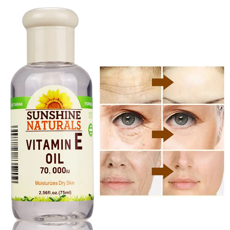 

Vitamin E Oil 70000IU Skin Care Face Lift Essence Tender Anti-Aging Serum Wrinkle Removal Face Cream Hyaluronic Acid