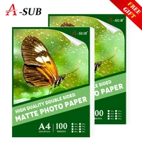 100 sheets double side matte photo paper a4 inkjet printing waterproof for inkjet printer photographer imaging printing paper