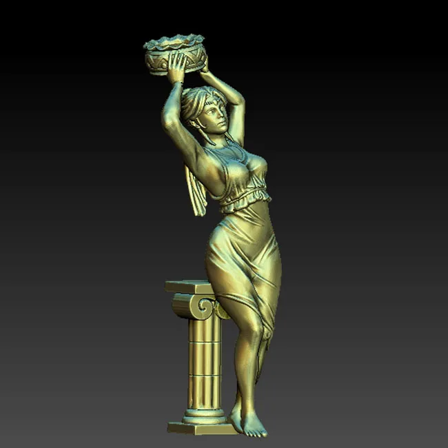 3D резная фигурка скульптура 3d модель для станок с ЧПУ в формате STL старинные